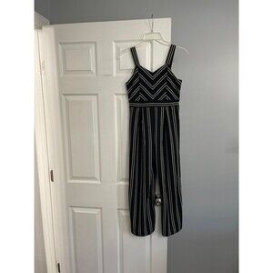 Love, Nickie Lew Girls Jumpsuit Size 12 Black/White New Without Tag